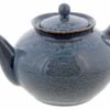 Oldenhof 1821 Theepot 1 Liter Aardewerk Indigo Spickel Blauw