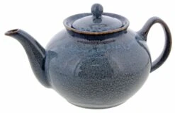 Oldenhof 1821 Theepot 1 Liter Aardewerk Indigo Spickel Blauw