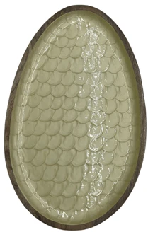 By Room Ovaal Dienblad Klein Mangohout Gold Pearl