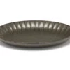 Serax INKU By Sergio Herman Serveerschaal Ovaal 22 X 15,4 Cm H 2,7 Cm Aardewerk Groen