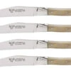 Laguiole En Aubrac Shepherd's Cross Steakmes 11,5 Cm Hoorn 4 Stuks