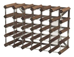 Traditional Wine Rack Co. Wijnrek 61 X 42 Cm Eik Donker