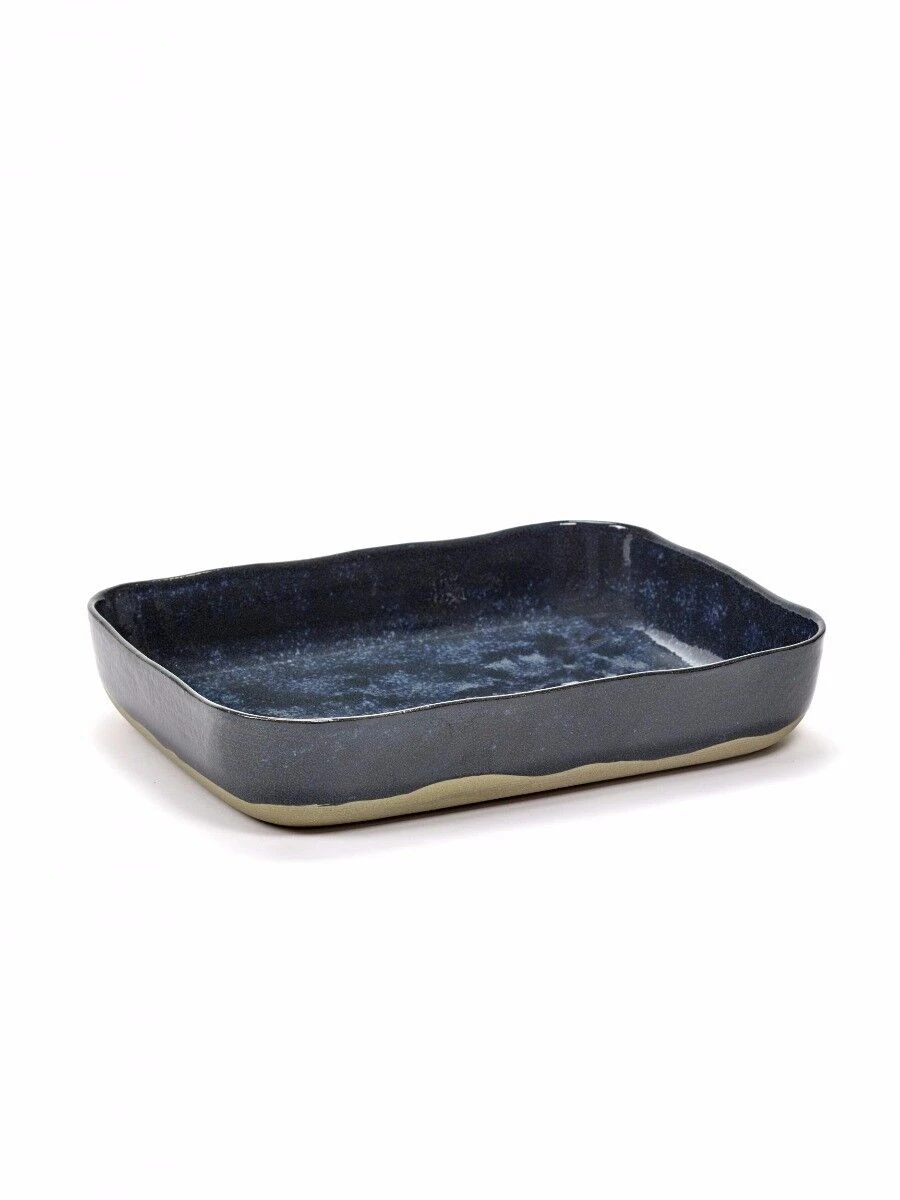 Serax Merci Ovenschaal 30,1 X 22,3 Cm H 5,5 Cm Blauw/grijs