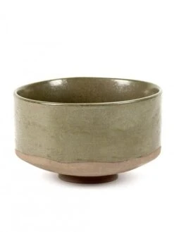 Serax Merci Meal X3 Kom No 1 Large ø 15 Cm Aardewerk Groen/bruin