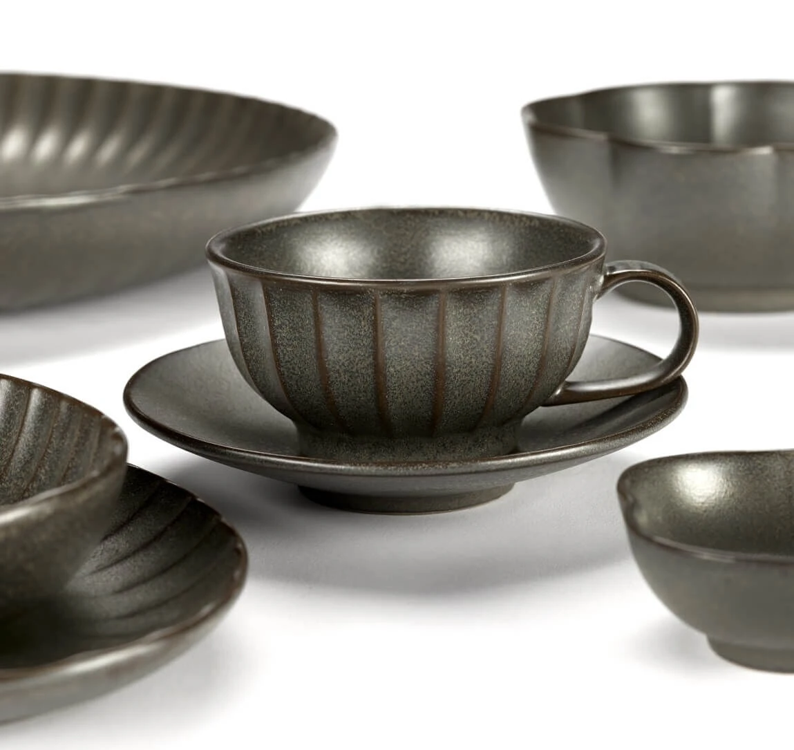 Serax INKU By Sergio Herman Cappuccinokop 200 Ml Aardewerk Groen - Image 2