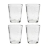 Broste Copenhagen Bubble Tumbler 200 Ml Glas 4-delig Transparant