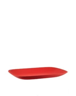 Alessi Moiré Dienblad 45 X 34 Cm Rvs Rood