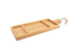 Bowls And Dishes Puur Hout Serveerplank 3-vaks 49 X 18 Cm Beukenhout