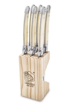 Laguiole Style De Vie Premium Line Steakmessen Parelmoer 6 Stuks