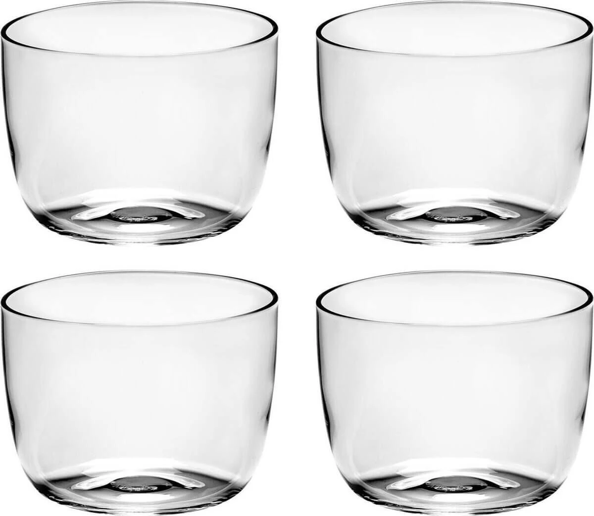 Serax Passe-Partout Glas Laag Zonder Voet 200 Ml ø 8 Cm H 6 Cm Glas 4-delig